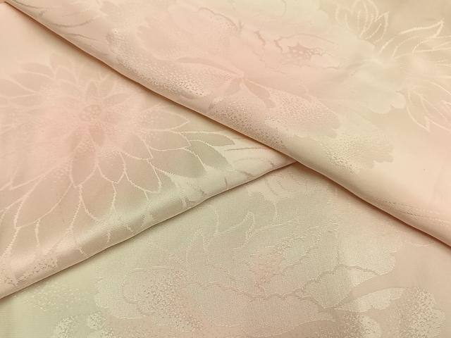 平和屋着物●振袖用長襦袢　無双仕立て　草花地紋　暈し染め　正絹　逸品　AABG4544fy