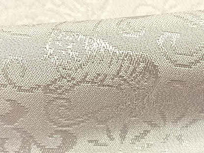 平和屋着物●長襦袢　無双仕立て　四神地紋　鴇鼠色　正絹　逸品　AABG4564fy