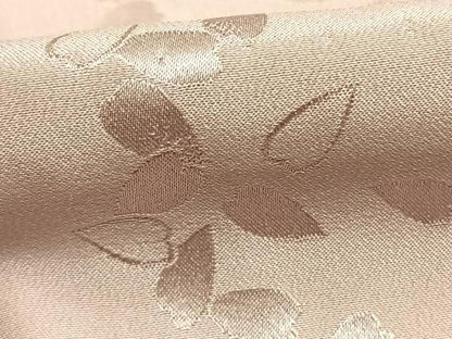 平和屋着物●長襦袢　無双仕立て　舞花地紋　薄柿色　正絹　逸品　AABG4565fy