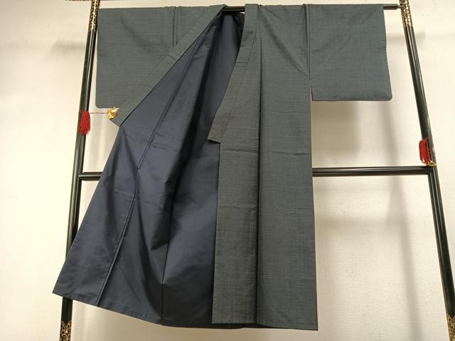 平和屋着物●男性　本場大島紬　アンサンブル　100亀甲　総詰め　正絹　逸品　AABG4574fy