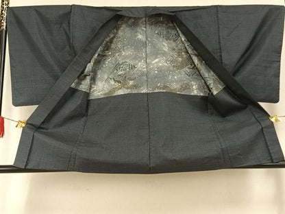 平和屋着物●男性　本場大島紬　アンサンブル　100亀甲　総詰め　正絹　逸品　AABG4574fy