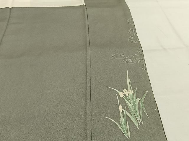 平和屋着物●京の名門　じゅらく謹製　帝王紫　訪問着　刺繍　枝花文　金彩　正絹　逸品　AABG4576fy