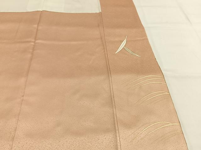 平和屋着物●訪問着　作家物　佐賀錦　駒刺繍　南天文　暈し染め　金彩　正絹　逸品　AABG4586fy