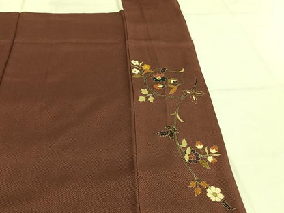 平和屋着物●訪問着　花唐草文　金彩　正絹　逸品　AABG4588fy
