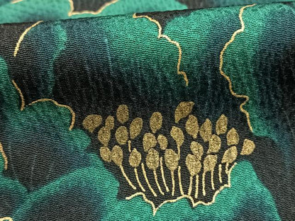 平和屋着物●豪華振袖　草花文　暈し染め　金彩　正絹　逸品　AABG4593fy