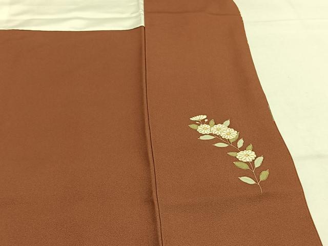 平和屋着物●訪問着　霞取り草花文　金彩　正絹　逸品　AABG4600fy