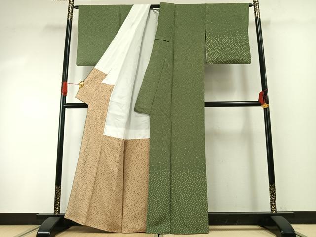 平和屋着物●訪問着　鈴　駒　金彩　正絹　逸品　AABG4604fy