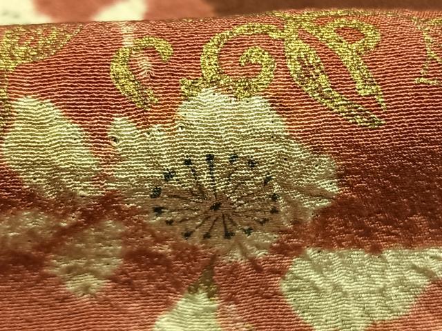 平和屋着物●十日町　名門　滝泰謹製　訪問着　草花文　金彩　正絹　逸品　AABG4609fy