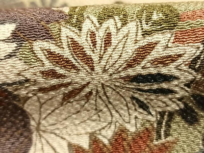 平和屋着物●訪問着　草花文　鬼しぼ縮緬　ますいわ屋扱い　正絹　逸品　AABG4610fy