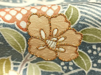 平和屋着物●京都の和装業の老舗一門　千切屋　訪問着　駒刺繍　立波花文　暈し染め　金彩　正絹　逸品　AABG4631fy