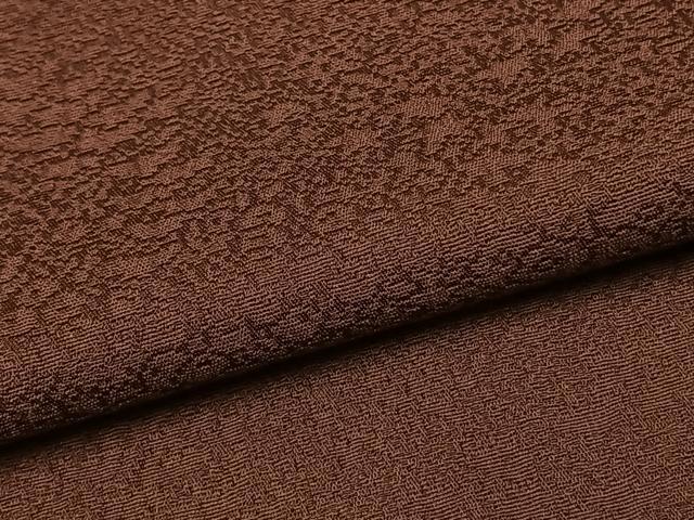 平和屋着物●上質な色無地　小豆色　正絹　逸品　AABG4632fy