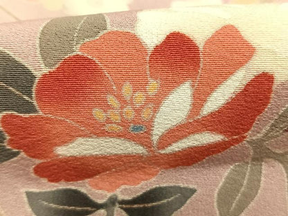 平和屋着物●訪問着　友禅　作家物　枝花文　暈し染め　正絹　逸品　未使用　AABG4637fy