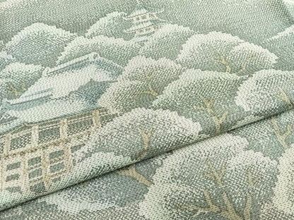 平和屋着物●訪問着　本場大島紬　作家物　清水寺　正絹　逸品　AABG4639fy