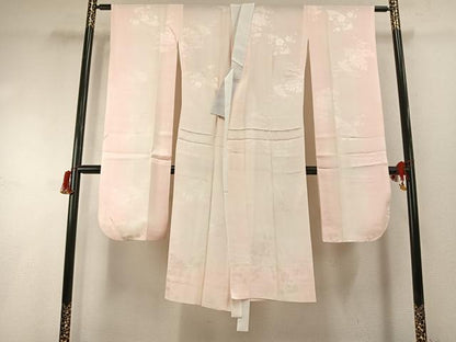 平和屋着物●豪華振袖・長襦袢(無双仕立て)セット　絞り　孔雀　黒地　金銀彩　正絹　逸品　AABG4651fy