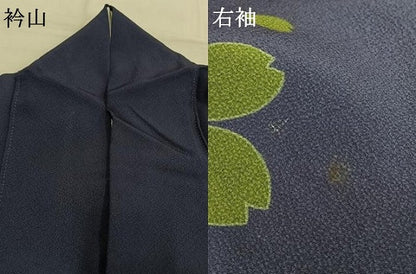 平和屋着物●世界的人形師　辻村寿三郎　ジュサブロー　振袖　舞花文　正絹　逸品　AABG4655fy