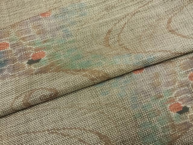 平和屋着物●本場大島紬　カタス9マルキ　流水文　正絹　逸品　AABG4658fy