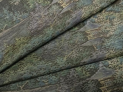 平和屋着物●本場大島紬　風景文　正絹　逸品　未使用　AABG4659fy