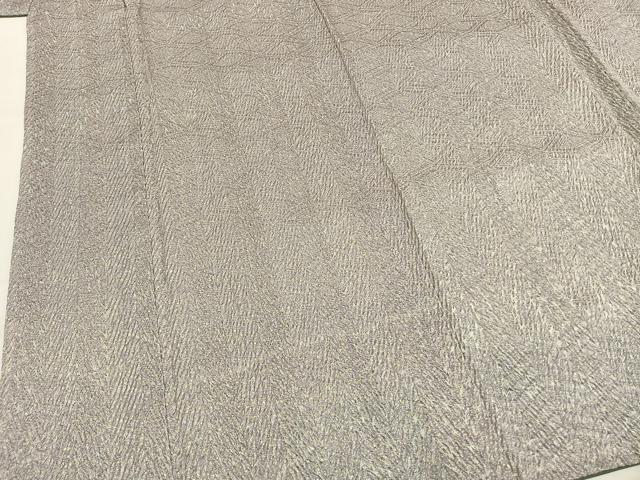 平和屋着物●名門　藤娘きぬたや・総絞り(杢目絞り)　小紋　霞文　正絹　逸品　AABG4677fy
