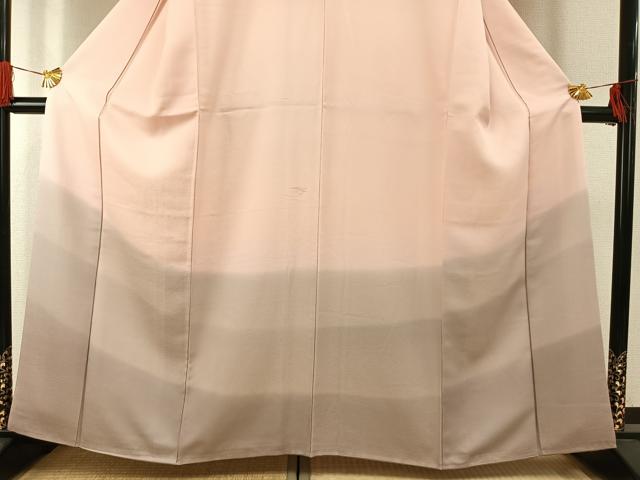 平和屋着物●訪問着　霞文　暈し染め　正絹　逸品　AABG4678fy