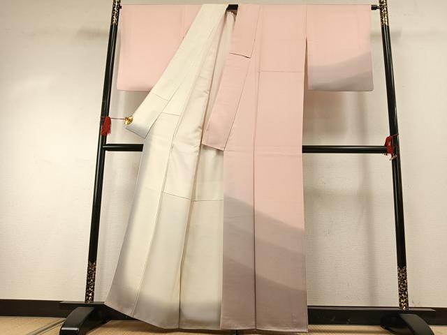 平和屋着物●訪問着　霞文　暈し染め　正絹　逸品　AABG4678fy