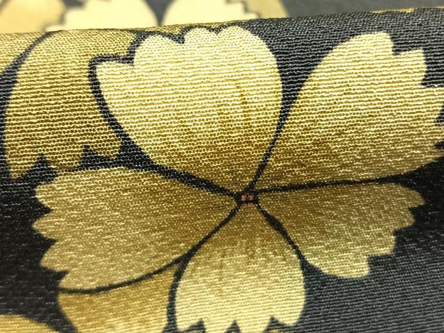 平和屋着物●上質な小紋　花間道　正絹　逸品　未使用　AABG4686fy