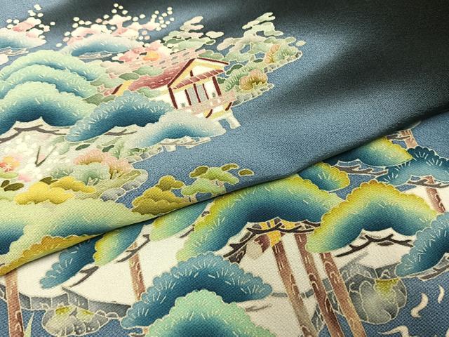 平和屋着物●本加賀友禅作家　吉田茂　黒留袖　松竹梅　暈し染め　正絹　逸品　AABG4687fy