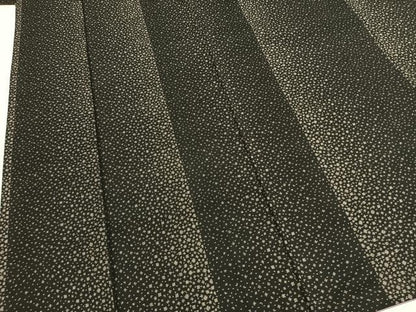 平和屋着物●本場大島紬　カタス7マルキ　間道　黒地　正絹　逸品　AABG4689fy