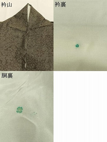 平和屋着物●本場大島紬　カタス7マルキ　花尽くし　正絹　逸品　AABG4692fy