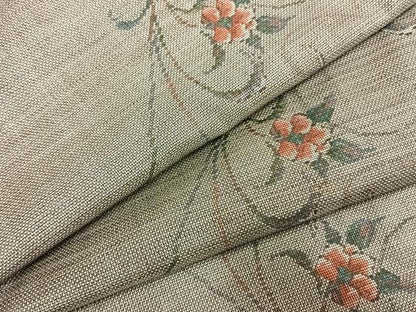 平和屋着物●本場大島紬　カタス9マルキ　花唐草文　正絹　逸品　AABG4693fy