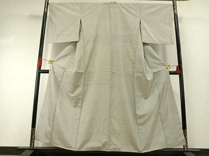 平和屋着物●本場大島紬　白大島　100亀甲　総詰め　正絹　逸品　AABG4696fy