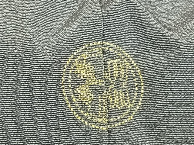 平和屋着物●訪問着　手描き　雪輪花鳥文　暈し染め　金銀彩　正絹　逸品　AABG4708fy