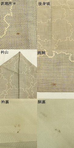 平和屋着物●綿薩摩　雪輪文　木綿　逸品　AABG4712fy
