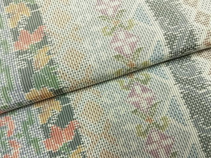 平和屋着物●都喜ヱ門　本場大島紬　一元7マルキ　総絣　新渡日　藤絹織物謹製　証紙付き　正絹　逸品　未使用　AABG4718fy