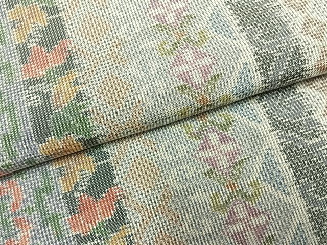 平和屋着物●都喜ヱ門　本場大島紬　一元7マルキ　総絣　新渡日　藤絹織物謹製　証紙付き　正絹　逸品　未使用　AABG4718fy