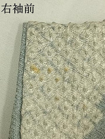 平和屋着物●訪問着　絞り　刺繍　貝紫　草花文　金糸　金彩　正絹　逸品　AABG4720fy