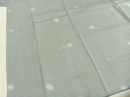 平和屋着物●上質な小紋　松葉文様　花織地紋　蛍暈し　正絹　逸品　AABG4724fy