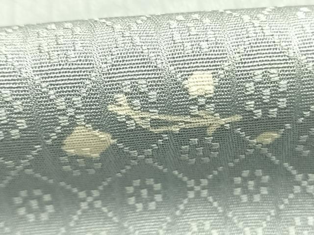 平和屋着物●上質な小紋　松葉文様　花織地紋　蛍暈し　正絹　逸品　AABG4724fy