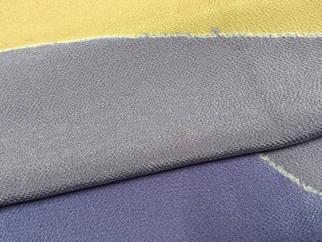 平和屋着物●東京友禅　久呂田明功　訪問着　鬼しぼ縮緬　正絹　逸品　AABG4728fy