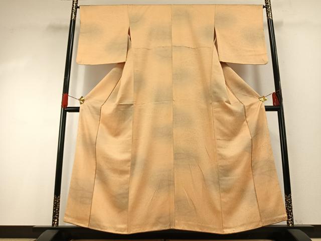 平和屋着物▼上質な小紋 霞文 暈し染め 正絹 逸品 AABG4737fy