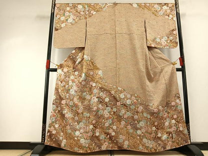 平和屋着物●訪問着　辻が花　暈し染め　正絹　逸品　AABG4743fy