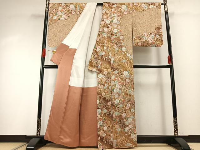 平和屋着物●訪問着　辻が花　暈し染め　正絹　逸品　AABG4743fy