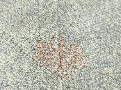 平和屋着物●訪問着　友禅　作家物　手描き　草花文　暈し染め　金銀彩　正絹　逸品　AABG4744fy