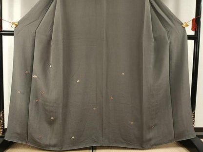 平和屋着物●訪問着　総刺繍　松竹梅　金糸　鬼しぼ縮緬　正絹　逸品　AABG4750fy