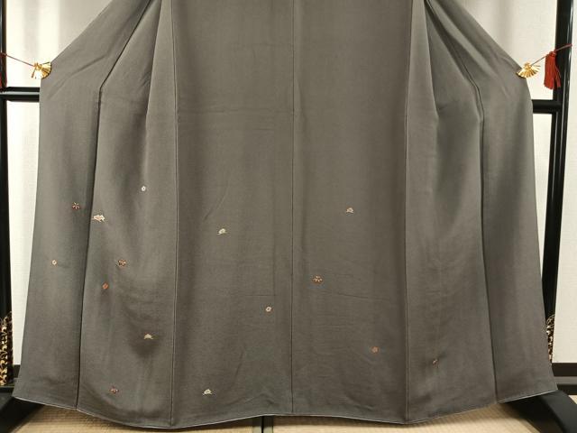 平和屋着物●訪問着　総刺繍　松竹梅　金糸　鬼しぼ縮緬　正絹　逸品　AABG4750fy