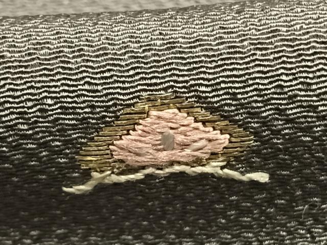 平和屋着物●訪問着　総刺繍　松竹梅　金糸　鬼しぼ縮緬　正絹　逸品　AABG4750fy