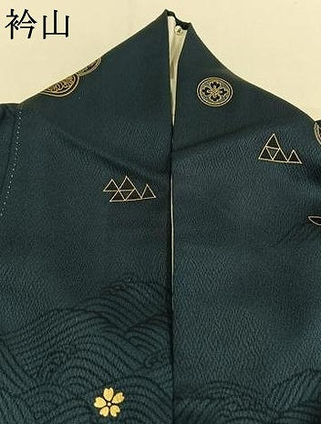 平和屋着物●訪問着　舞桜文　金糸　金彩　正絹　逸品　AABG4751fy