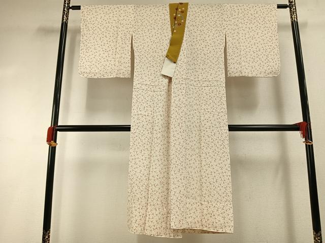 平和屋着物●長襦袢　無双仕立て　飛鳥文　半衿刺繍　正絹　逸品　AABG4752fy