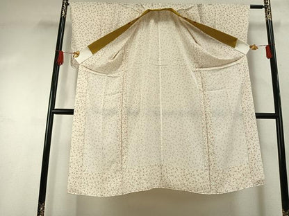 平和屋着物●長襦袢　無双仕立て　飛鳥文　半衿刺繍　正絹　逸品　AABG4752fy