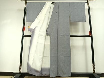 平和屋着物●江戸小紋　鮫小紋柄　正絹　逸品　AABG4755fy
