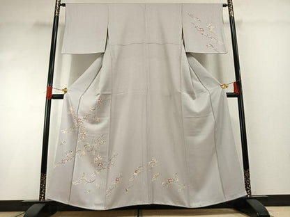 平和屋着物●訪問着　花鳥文　正絹　逸品　AABG4756fy